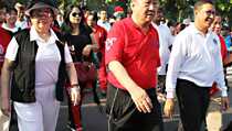 Gerak Jalan Kerukunan Dorong Pemilu Damai