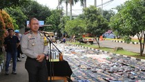 Polres Bogor Musnahkan 22.000 Botol Miras Ilegal