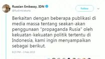 Jawaban Dubes Rusia Soal Penggunaan Propaganda di Pilpres 2019