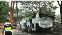 Sopir Bus Terguling di Cicalengka Diamankan Polisi