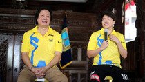 Butet dan Liem Swie King Ramaikan Kudus Relay Marathon 2019