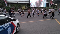 Polisi Dampingi Peserta JFFF Run di Kelapa Gading