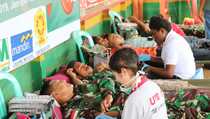 Satgas Yonif 411/Pandawa Kostrad Gelar Donor Darah di Perbatasan RI-PNG
