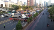 Unjuk Rasa, Polisi Tutup Tol Dalam Kota