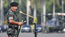 Panglima TNI Terima Laporan Kenaikan Pangkat 57 Pati