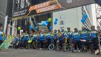 BPJAMSOSTEK Ajak Ratusan Pekerja Gowes Bareng