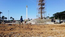Revitalisasi Monas Dihentikan Sementara Waktu