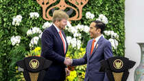 Presiden Jokowi sambut kunjungan kenegaraan Raja dan Ratu Belanda di Istana Bogor