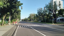 Ruas Jalan Protokol di Jakarta Sepi