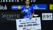 Anthony Ginting Juara Tunggal Putra PBSI Home Tournament