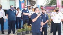 Ditjen Hubdat Gelar Program Padat Karya di Terminal Rajabasa