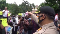 Tegakkan Protokol Kesehatan, Polresta Surakarta Bubarkan Aksi Tolak Rizieq