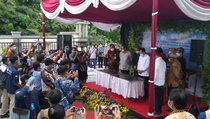Peresmian Loka Pengamanan Fasilitas Kesehatan di Solo Timbulkan Kerumunan
