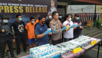 Polsek Cipondoh Sita Ribuan Butir Excimer dan Tramadol