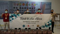 Santos Jaya Abadi dan Kapal Api Global Bagikan 10.000 Bingkisan untuk Tenaga Medis