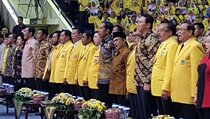 Hadir di Rapimnas, Jokowi Tagih Konsistensi Dukungan Golkar 