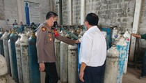 Pastikan Ketersediaan Oksigen Medis, Polisi Tinjau Produksi PT Samator
