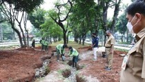 Pemkot Jakbar Manfaatkan Taman Kota Jadi Tempat Penampungan Air Hujan