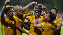Liga 1: Herman Dzumafo Pastikan Kemenangan Bhayangkara FC atas Barito Putera