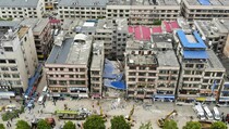 Gedung Runtuh di Tiongkok Tengah, 2 Orang Ditemukan Tewas