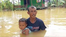 Banjir 3 Meter Rendam Ratusan Rumah di Kabupaten Berau