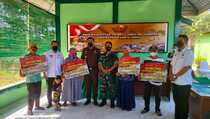 3.000 PKL dan Warung Dapat Bantuan Langsung Tunai dari TNI