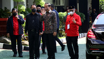 Hadiri Rakernas, Presiden Jokowi Tiba di Sekolah Partai PDIP