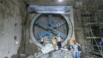 Mesin Bor Telah Sambungkan Stasiun MRT Monas dan Thamrin