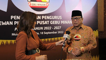 OSO Dikukuhkan sebagai Ketua Umum Gebu Minang Periode 2022-2027