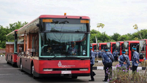 Kemenhub Lakukan Simulasi Pergerakan Bus Listrik di KTT G-20