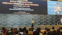 Hadiri Pelantikan Pengurus Hipmi, Jokowi Kembali Mengabsen Nama Capres Cawapres