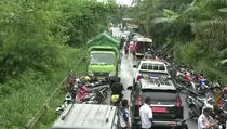 Terdampak Banjir, Jalinsum Tulang Bawang Lumpuh Total