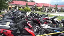 98 Unit Sepeda Motor Terjaring Razia Balap Liar di Bolango