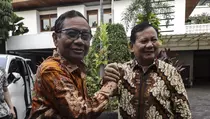 30 Menit Bertemu Mahfud MD, Apa yang Dibahas Prabowo?