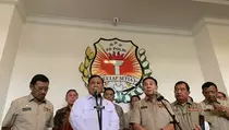 Sambangi Persatuan Purnawirawan Polri, Prabowo Enggan Bahas Politik