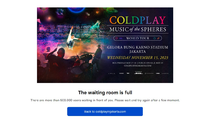 War Tiket Coldplay Membludak, Penggemar: Sedih Banget Kalau Enggak Dapat