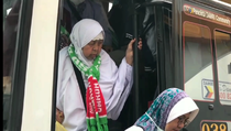 392 Jemaah Haji Kloter 2 Lampung Tiba di Asrama Haji Rajabasa