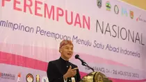 Ganjar Bicara Peran Politik Perempuan pada Kongres Perempuan Nasional