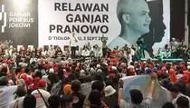 Di Hadapan Ribuan Relawan, Ganjar Tegaskan Selalu Bersama Jokowi