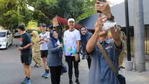 Hari-hari Terakhir sebagai Gubernur Jateng, Ganjar Olahraga Pagi di Semarang