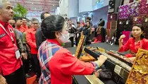 Megawati Kembali Datangi Pameran Pangan Plus 2023 di Rakernas IV PDIP Hari ke-2