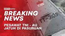Pesawat TNI AU Jatuh di Pasuruan