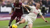 Hasil West Ham vs MU: Belum Ada Gol pada Babak 1