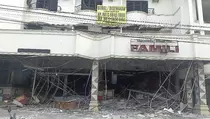 3 Bangunan Rusak Akibat Ledakan Gas Bawah Tanah di Hotel Ibunda Medan