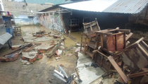 Banjir Grobogan Jebol Tembok Sekolah