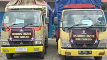 KPU Kabupaten OKU Mulai Distribusikan Logistik Pemilu 2024 ke Gudang KPPS