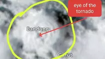 Tornado Pertama di Indonesia yang Terjadi di Rancaekek Terekam Satelit