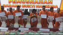 Polisi Musnahkan 108,9 Kg Sabu-sabu dan 134.000 Butir Ekstasi Senilai Rp 100 Miliar
