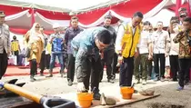 Pemkab Kediri Sebut Progres Pembangunan Jembatan Jongbiru Capai 60%