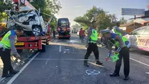 Kecelakaan di Jalur Mudik Makan Korban, Sopir dan Penumpang Tewas di Wonogiri